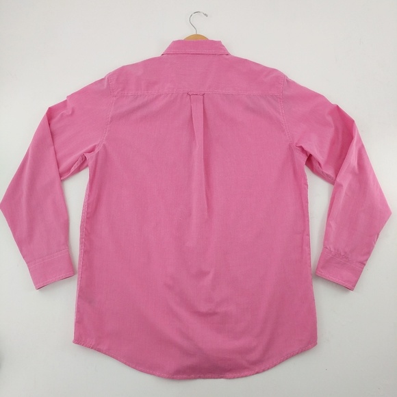 Chaps | Pink White Lightweight Easy Care Size M - Picture 7 of 8